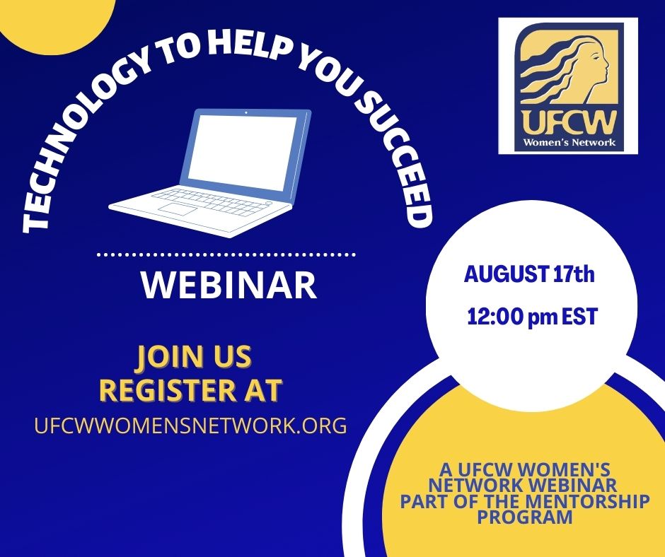 UFCW digital poster for a webinar